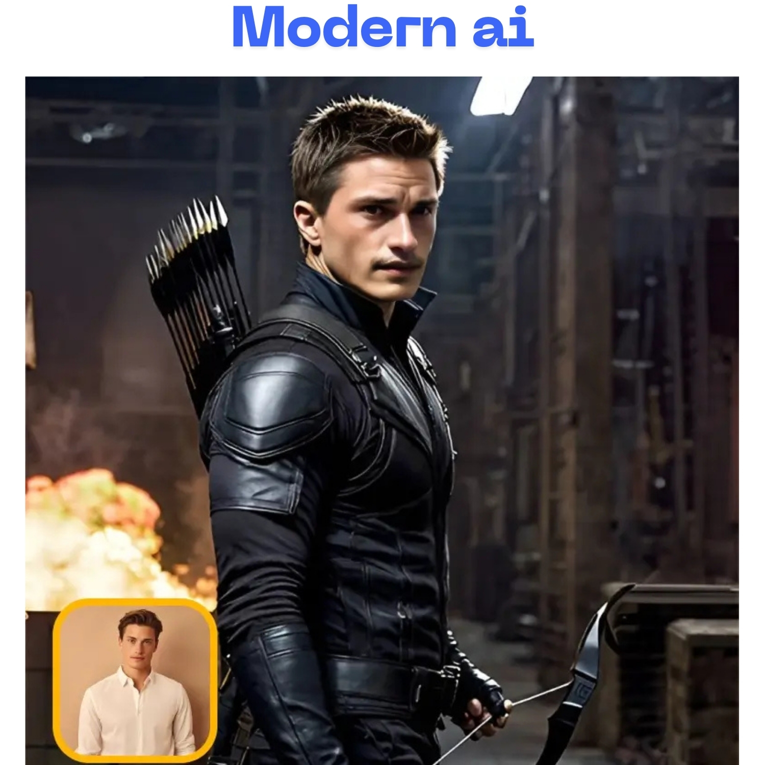 AI character used as a face swap preset